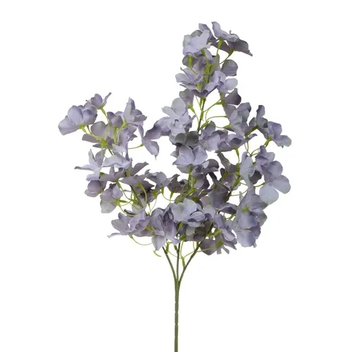 Hortenzia - vetvička 60 cm grey/blue K348